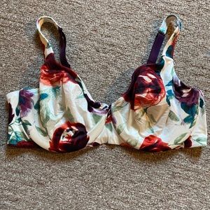 Floral Unlined Underwire Bra